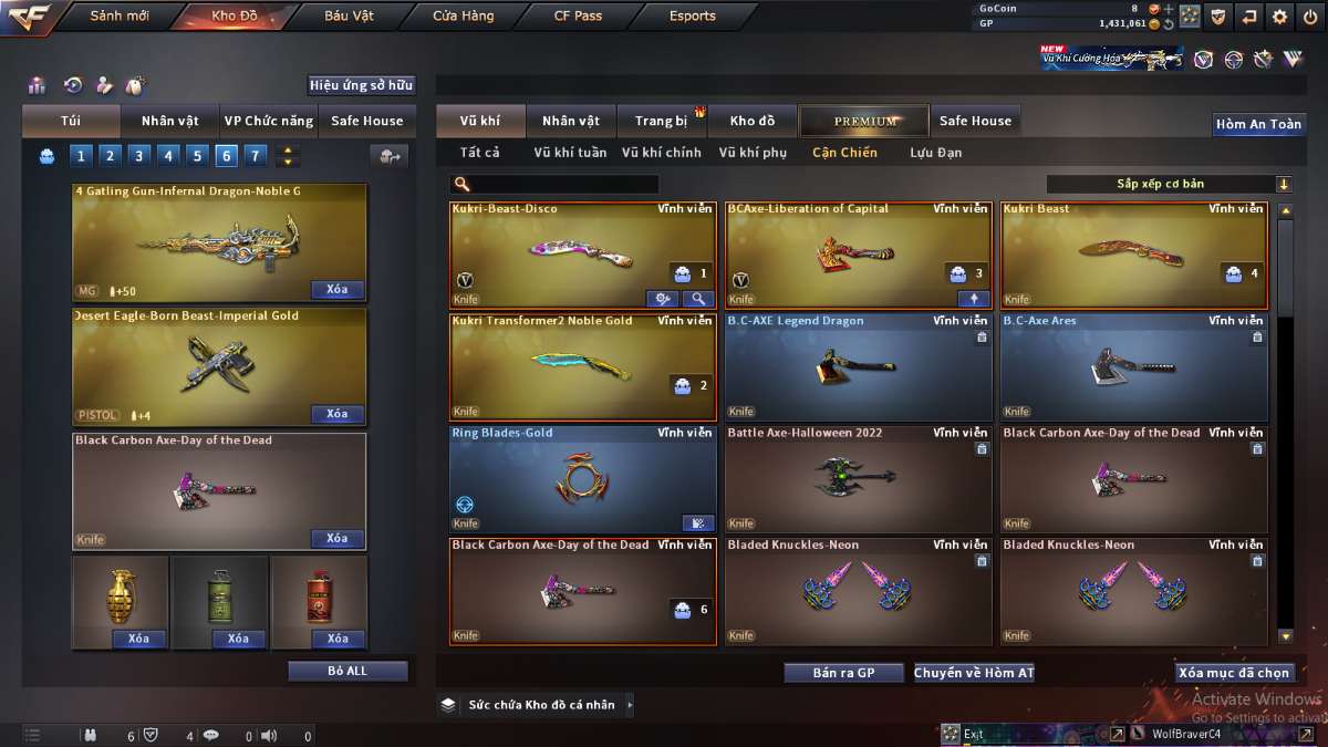 shop acc cf uy tin gia re